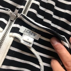 J.Crew Factory black and white striped dress
